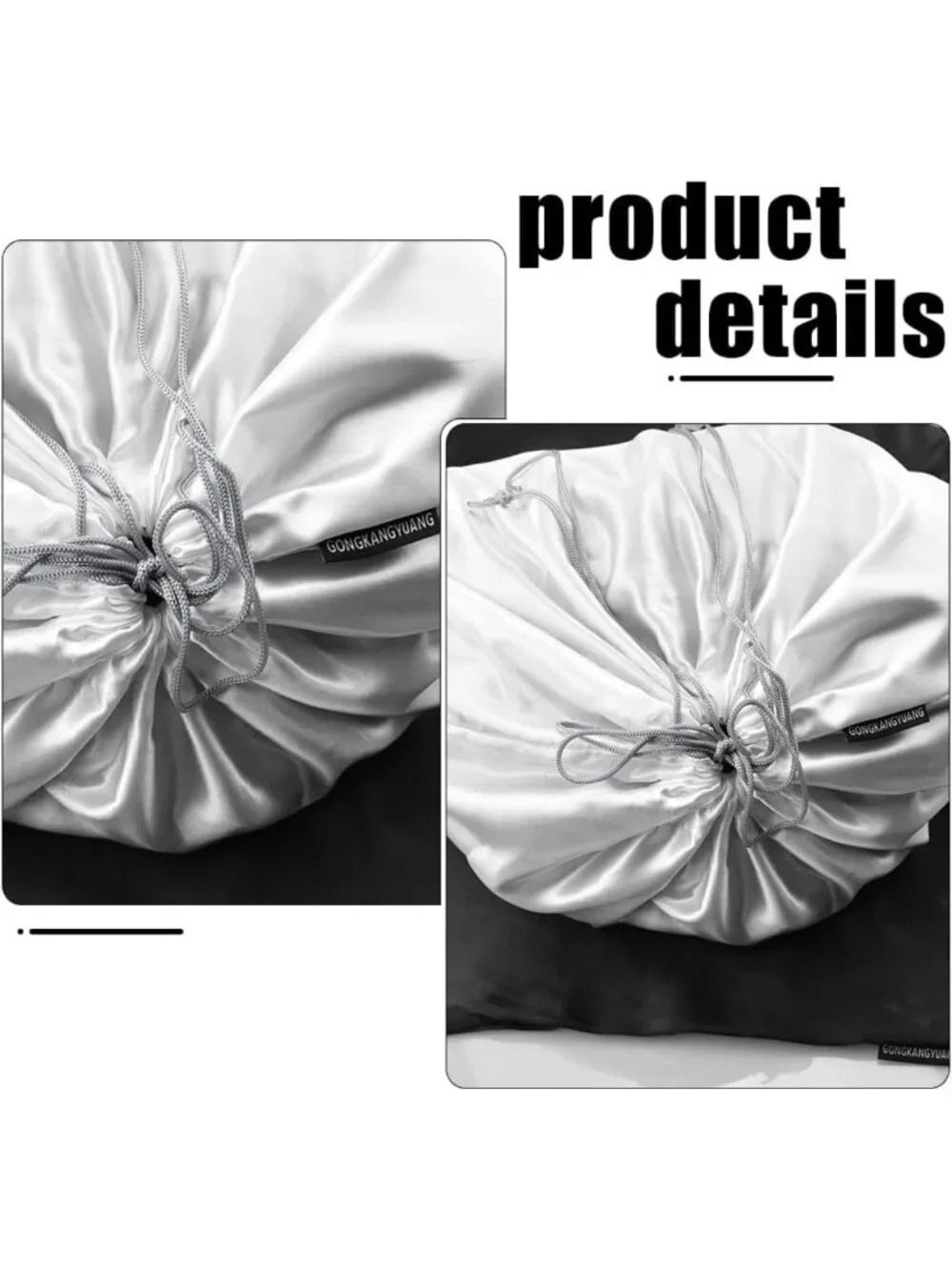 10 Pack Silk Dust Bags for Handbags & Purses - Drawstring Storage Pouch, White
